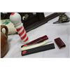 Image 1 : 2 Straight Razors w/cases and a Barber Pole