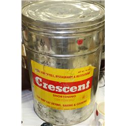 Crescent 50 lb. Shortening Pail with Lid