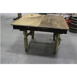 Antique Curved Leg Table
