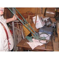 Two Handled Green  One Bottom Plow