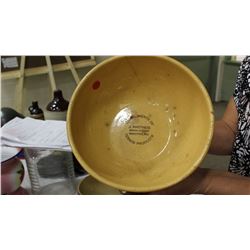 Medalta Potteries Compliment Bowl from J. Martinos Texaco Products, Warner, B.C. (crack)