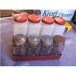 Depression Glass Spice Set