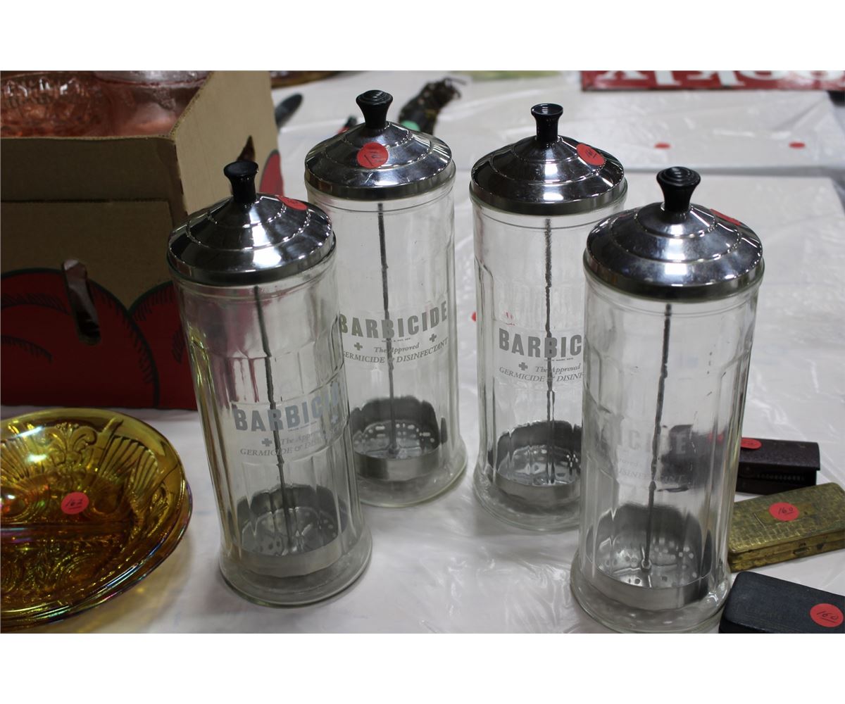 Barber Comb & Brush Disinfectant Jars