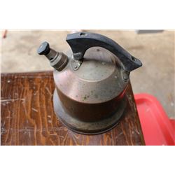 1 Cast Kettle, Electric Blue Enamel Kettle & 1 Copper Kettle (choice)