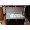 Image 2 : Black & Red Shipping Trunk with Insert - wonderful condition