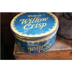 Willard's Willow Crisp tin