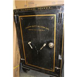 1902 Bank Safe from the Wardner Hotel - complete with Safe Deposit Boxes, Keys & Combination