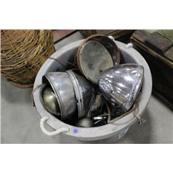 Miscellaneous Old Car Parts (gauges, mirrors, head lamps) - one money