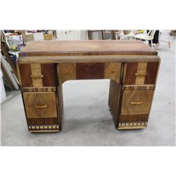 5 Drawer Dressing Table with Round Mirror Frame - Matching Head & Foot Boards