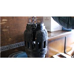 Wagon Wheel Hub Lamp