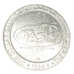 $1 CASINO COIN FROM MESQUITE,NV *OASIS CASINO*!! COIN CAME OUT OF ESTATE SAFE!!