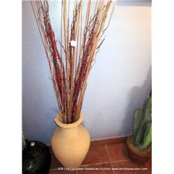 DECORATIVE VASE W/ BRANCHES