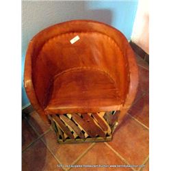 IMPORTED AUTHENTIC HAND CRAFTED EQUIPALES CHAIR