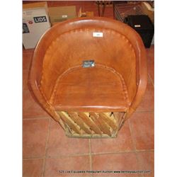 IMPORTED AUTHENTIC HAND CRAFTED EQUIPALES CHAIR