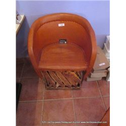 IMPORTED AUTHENTIC HAND CRAFTED EQUIPALES CHAIR