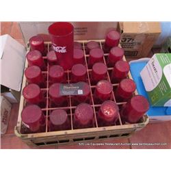 RACK: PLASTIC DRINKING GLASSES 25X MONEY