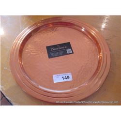 COPPER ROUND TRAY
