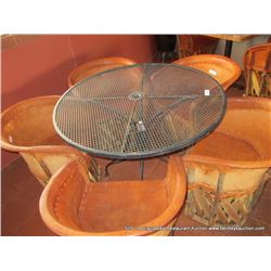ROUND PATIO METAL TABLE