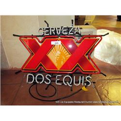 "CERVEZA DOS EQUIS" NEON SIGN