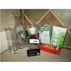 LOT: GLASS VASES, TOOTHPICKS 5X MONEY