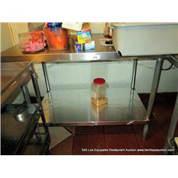 STAINLESS PREP TABLE