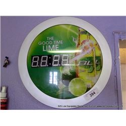 BUD LIGHT LIME DIGITAL CLOCK