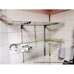 LOT: WIRE SHELVES