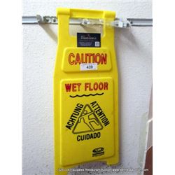 CAUTION WET FLOOR SIGN