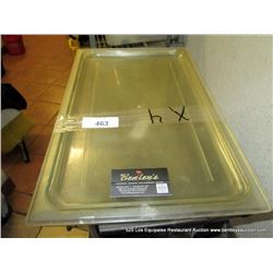 LOT: PLASTIC PAN LIDS 4X MONEY