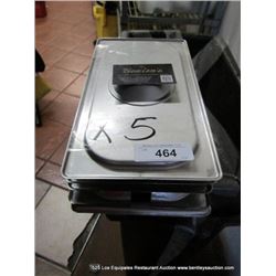 LOT: METAL PAN LIDS 5X MONEY