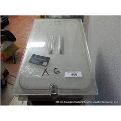 LOT: PLASTIC PAN LIDS 6X MONEY