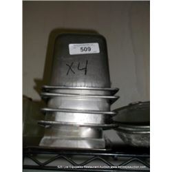 LOT: METAL FOOD CONTAINERS 4X MONEY