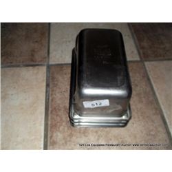 LOT: METAL FOOD PANS 4X MONEY