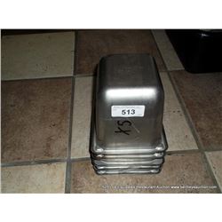 LOT: METAL FOOD PANS 5X MONEY