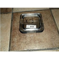 LOT: METAL FOOD PAN LIDS 5X MONEY