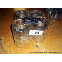 LOT: BEER GLASSES 4X MONEY