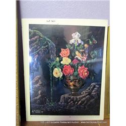 "MELTING ROSES" PRINT 24"X18"