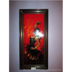 FLAMINGO DANCER PAINTING FRAME