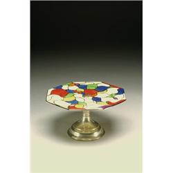 Clarice Cliff Bizarre Cake Stand, Newport Pottery, 1930’s...