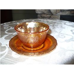 Carnival Cup n Saucer Marigold Orange