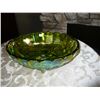 Image 1 : Green Carnival Glass Bowl