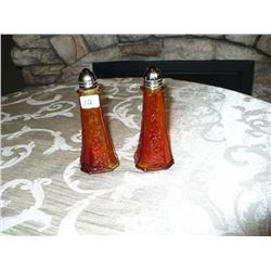 Carnival Glass Salt n Pepper Shakers