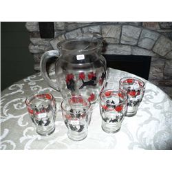 Pitcher n 4 Glasses