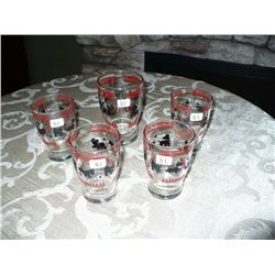 Set of 5 Glasses