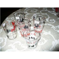 5 Assorted Glasses