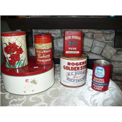 Assortment of Tins
