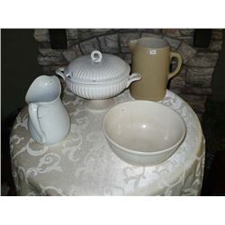 Clay Pitchers (2) Mixing Bowl Soup Terrain