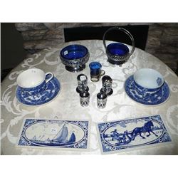 Blue Fancy Glass 11 items