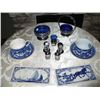 Image 1 : Blue Fancy Glass 11 items