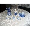 Image 1 : Blue Glass Holland Items 6pcs